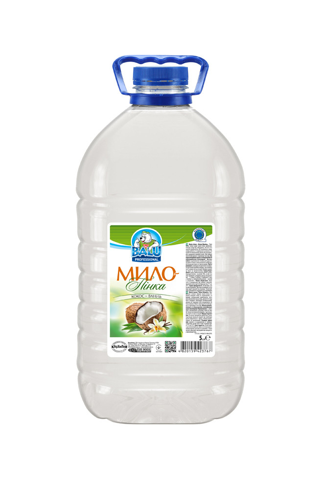 Мило-пінка BALU® "Кокос-Ваніль", пл. пет 5л, Арт.48161