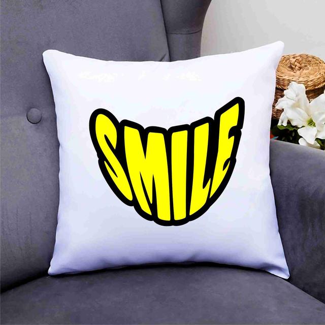 Декоративные подушки с принтами (рисунками и надписями)