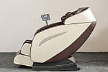 Масажне розкладне крісло з масажем XZERO X11 SL Premium White+Brow, фото 7