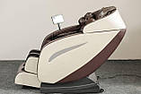 Масажне розкладне крісло з масажем XZERO X11 SL Premium White+Brow, фото 3