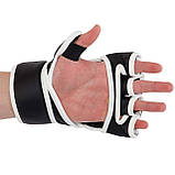 Рукавиці для змішаних єдиноборств ММА VNM BO-8354-BK (розміри L-XL), фото 3