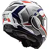 МОТОШОЛОМ МОДУЛЯР LS2 FF900 VALIANT II REVO КОЛІР WHITE RED BLUE, фото 5