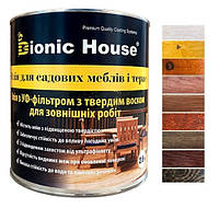 Масло для деревянной садовой мебели "Bionic House" 2,8 л