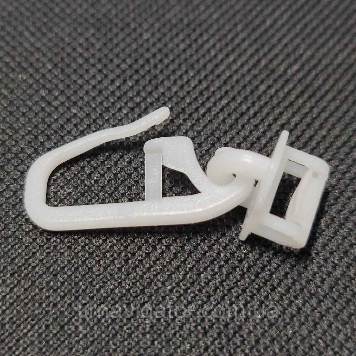 Гачки шторки VOLVO MAN IVECO білі вузькі (25шт), фото 1