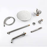 Змішувач для ванни вбудований з нержавіючої сталі FUTURA 560-24, фото 8