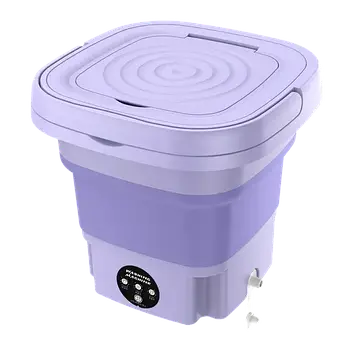 Портативна міні складана ультразвукова пральна машинка на 8 л LK202310-37 Пральна машина для нижньої білизни