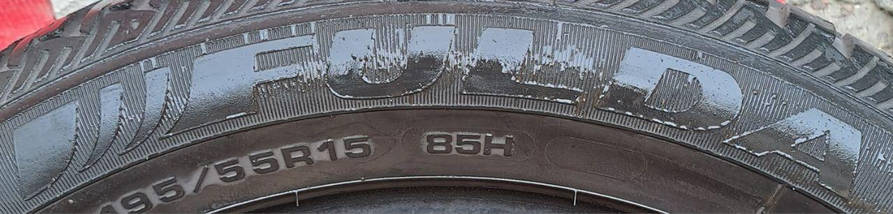 Шини легкові б/у 195/55R15 Fulda Kristall Control HP (зимові), фото 6