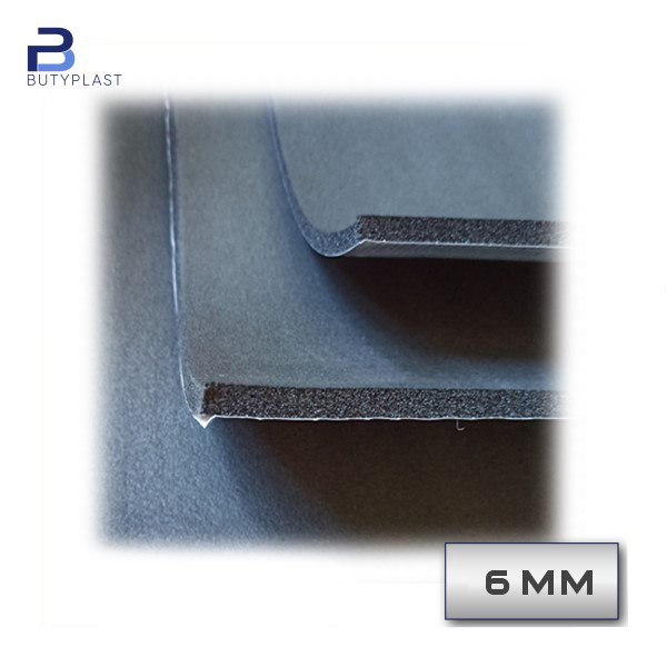 Шумоізоляція 6 мм у листах каучук Софт клійовий Butyplast
