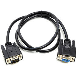 Відео кабель PowerPlant VGA (M) - VGA (F), 1 м