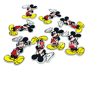 Аплікація пришивна вишита 5,5*3,5 см Міккі Маус