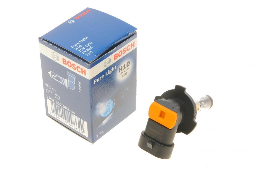 Автолампа H10 12V 42W PY20d Pure Light BOSCH 1 987 302 083 UA62