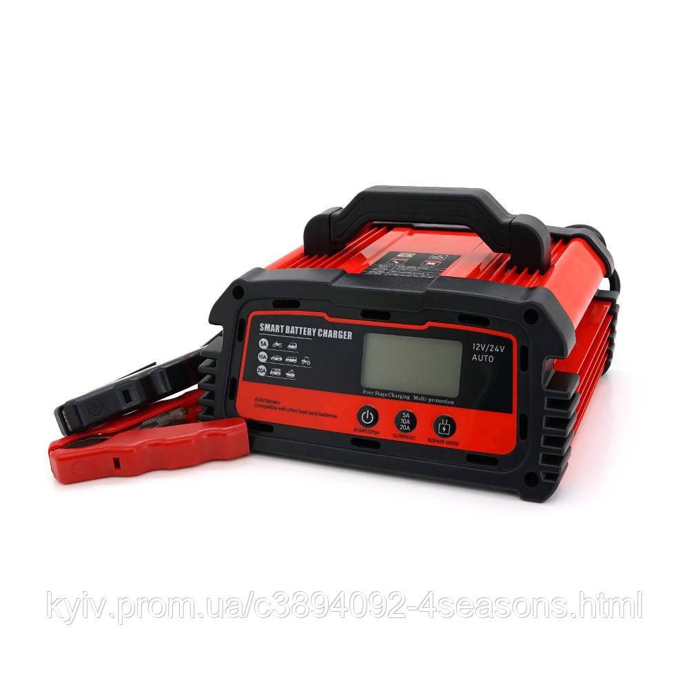 Автоматичний ЗП для акумулятора DEMUDA 12V/24V (WET, AGM, GEL), AC110/220V, DC14,8В/29,6В, Струм заряду, фото 1