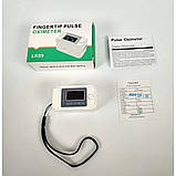 Пульсоксиметр на палець вимірювання кисню в крові оксиметр Pulse Oximeter LK-89 пульсометр, фото 3