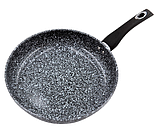 Сковорода «Класична» з антипригарним гранітним покриттям, з кришкою; Глибока 26*7.5 см BN-519, фото 4