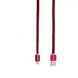 Дата-кабель PlusUs LifeStar 1m USB(тато) - Lightning(тато) Red, фото 3