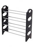 Полиця для взуття Shoe rack (4 полиці, 12 пар) (25"Wх7,9"Dх25"H), фото 3