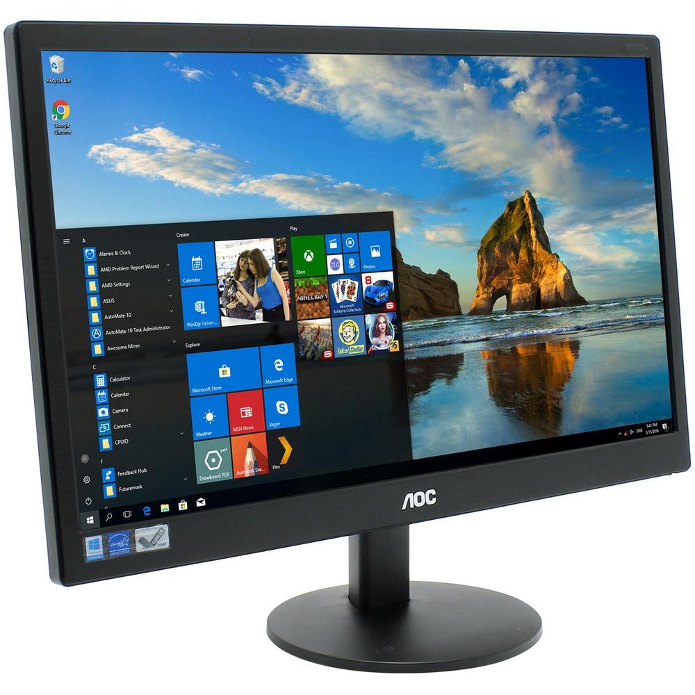 Монітор 19" 1366*768 TN AOC e970Swn LED VGA чорний бу з кабелями B