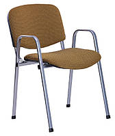 Металевий офісний стілець ISO із підлокітниками Ізо В (W) Алюм для відвідувачів залів очікування конференцій AMF