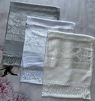 Шарф палантин жіночий легкий, шовковий, рожевий Шарф на голову в храм Шарф урочистий