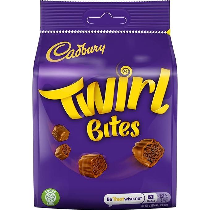 Шоколадні цукерки Cadbury Twirl Bites, 109г
