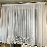 Тюль на кухню. Комплект кухонних штор. Фіранка для кухні. Тюль у кухню, фото 6