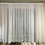 Тюль на кухню. Комплект кухонних штор. Фіранка для кухні. Тюль у кухню, фото 2