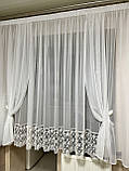 Тюль на кухню. Комплект кухонних штор. Фіранка для кухні. Тюль у кухню, фото 4
