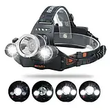 Ліхтар налобний 300-T6 High Power Headlamp з 2 акумуляторами, фото 8