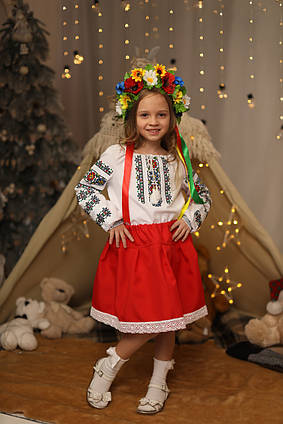 Спідничка для дівчинки Світанок червона