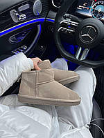 Женские стильные угги Ugg Ultra Mini Sand (бежевые) модная зимняя обувь 5855-13 Угги