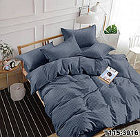"джинс" постільна білизна євро тканина мікрострайп сатин