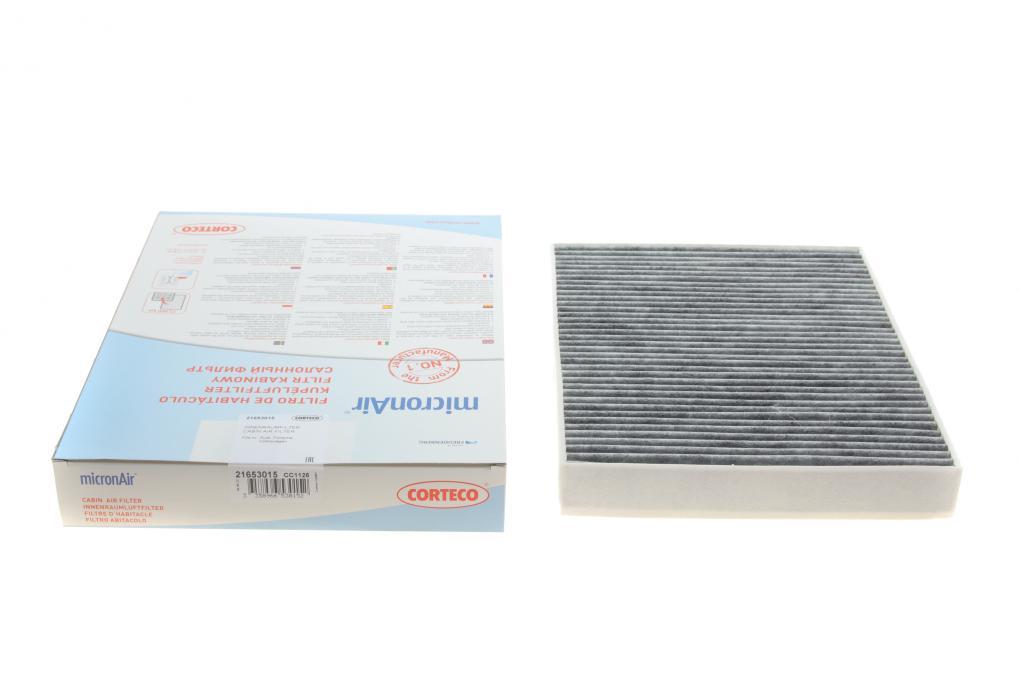 Фільтр салону VW T5 03-15/T6 15-/Porsche Cayenne 02-10/Audi Q7 06-15 (вугільний) CORTECO 21653015 UA62