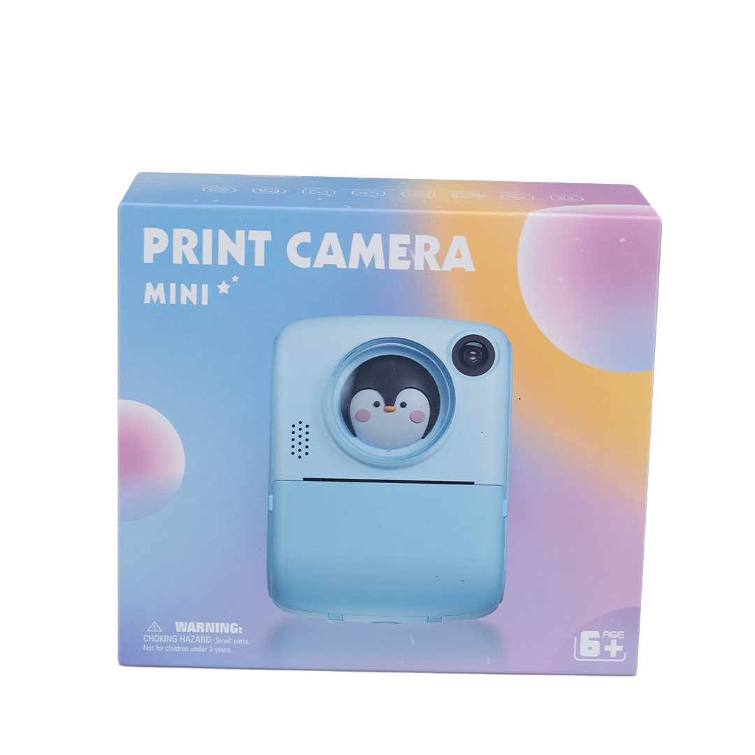 Детский фотоаппарат с мгновенной печатью, цифровой фотоаппарат для детей с играми селфи камерой - фото 10 - id-p2052468745