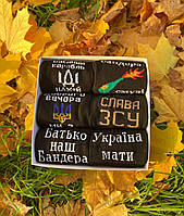 Крутой набор мужских носков на 6 пар 41-45 р черные с патриотическим принтом оригинальные и повседневные