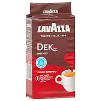Кофе LAVAZZA Dek Intenso без кофеїну мелена 250 г