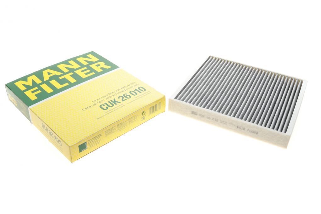 Фільтр салону Skoda Fabia/Roomster/VW Polo 99-10 (вугільний) MANN-FILTER CUK 26 010 UA62, фото 1