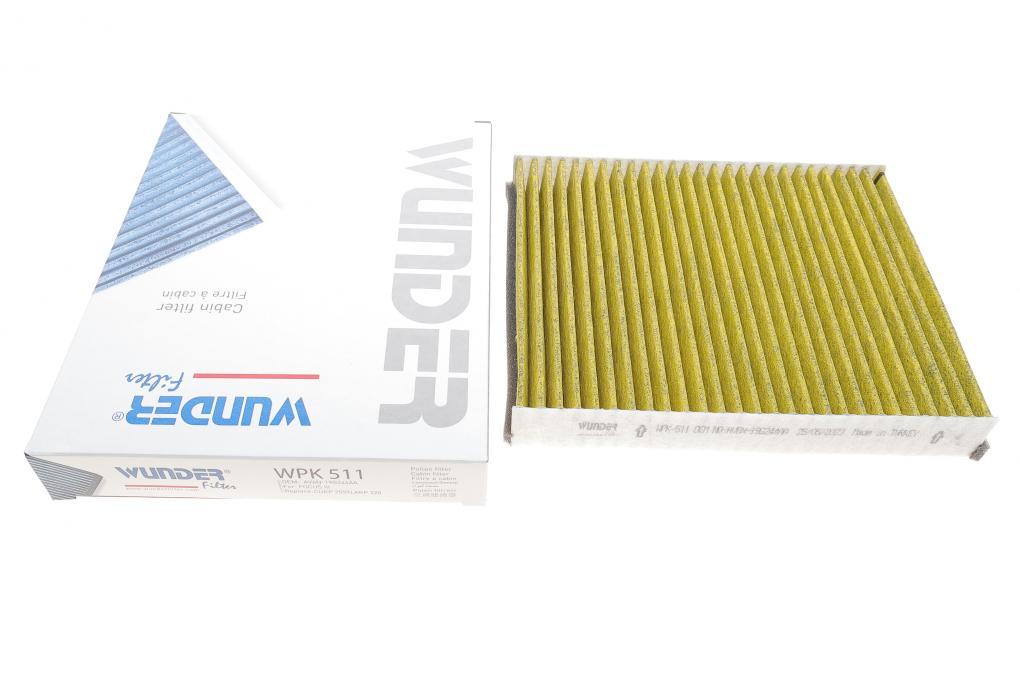 Фільтр салону Ford Focus/Connect 11- (вугільний) WUNDER FILTER WPK 511 UA62