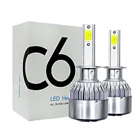 Комплект LED ламп C6 HeadLight H1 12v COB GS227