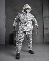 Тактичний маскувальний костюм Клякса. Маскхалат ляпки. Маскувальний костюм зимовий Multicam Alpine