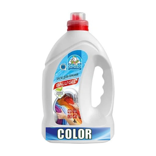 Засіб для прання кольорової білизни BALU® Color, кан. 4л, Арт.48202