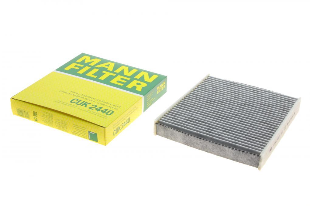 Фільтр салону Ford Focus 1.6i-2.0TDCI 04- (вугільний) MANN-FILTER CUK 2440 UA62, фото 1