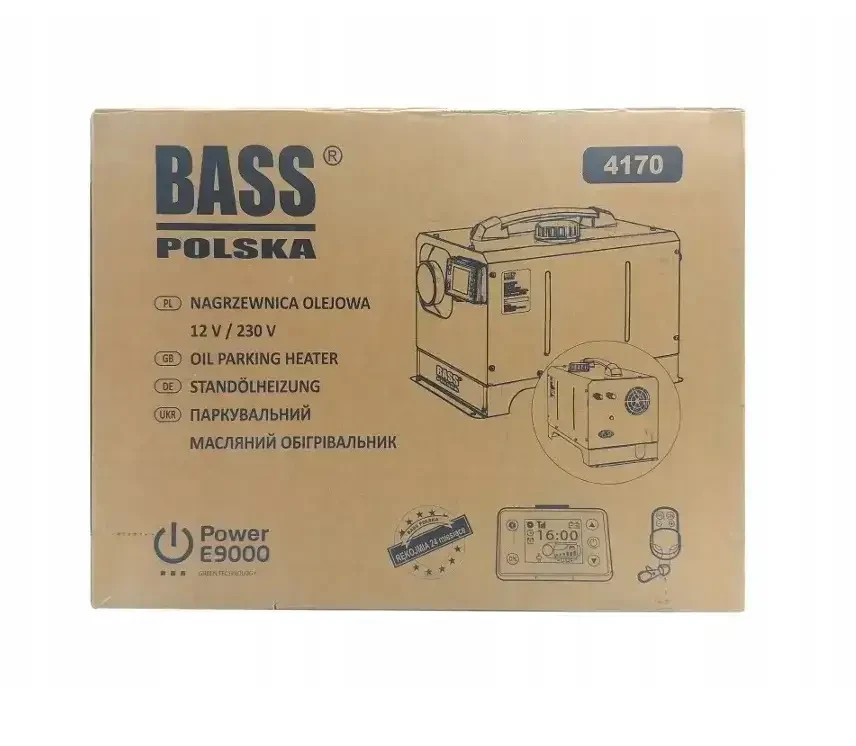 Автономный дизельный обогреватель Bass Polska 4170 с пультом ДУ (Универсальный дизельный нагреватель) - фото 2 - id-p2052498293