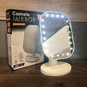 Дзеркало для макіяжу з LED підсвічуванням Cosmetie Mirror HH071 20LED YU227, фото 5