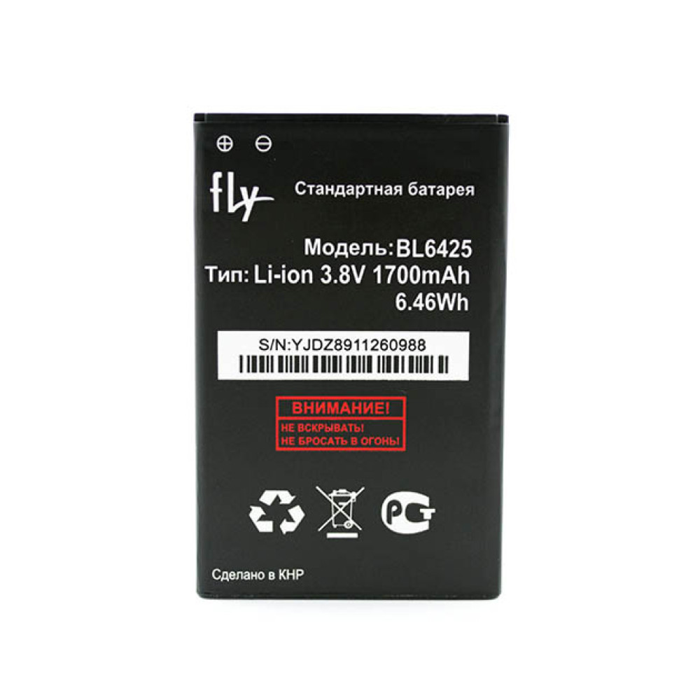 Акумулятор  BL6425 для Fly FS454 Nimbus 8, Fly FS455 Nimbus 11, 1700мAh, фото 1