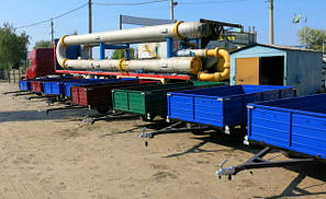 Двовісні причепи бортові