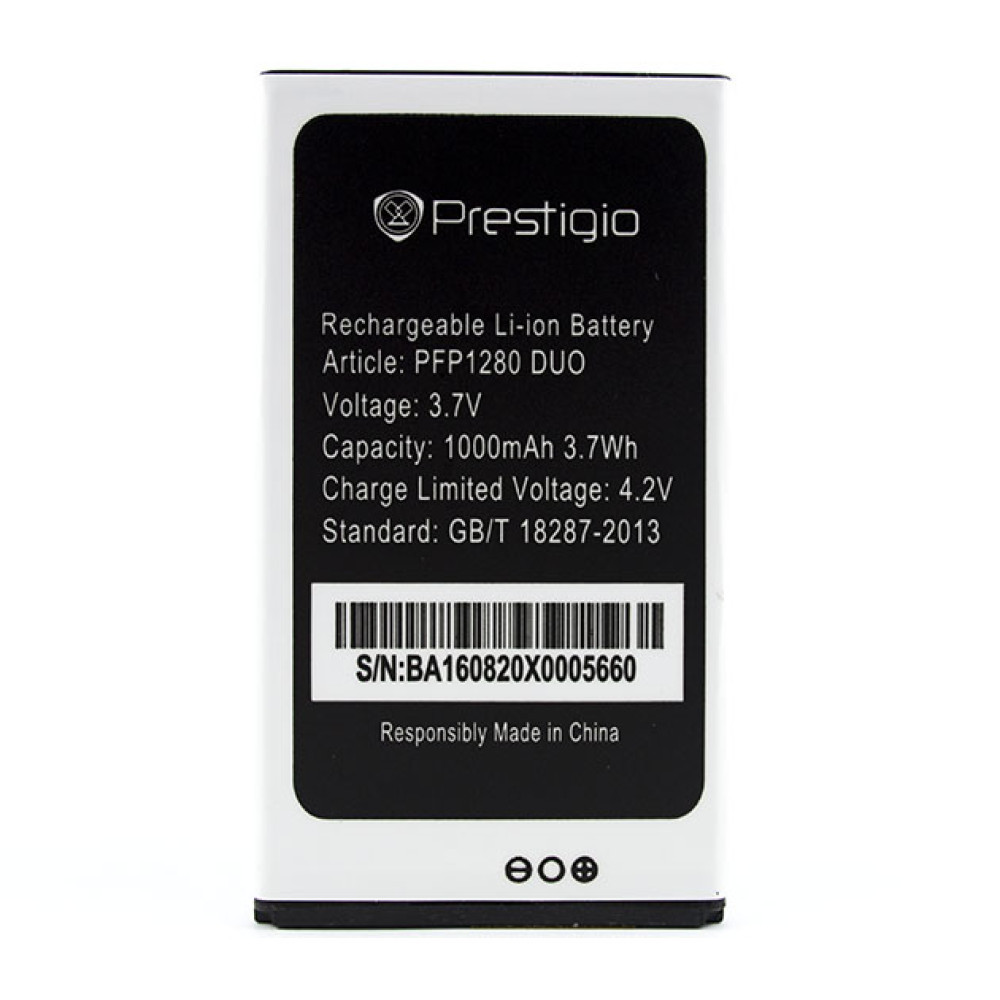 Акумулятор PFP1280 Duo для Prestigio Muze B1, 1000mAh, фото 1