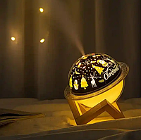 Ночник - увложнитель воздуха Марс 3D Moon Lamp USB / 8084