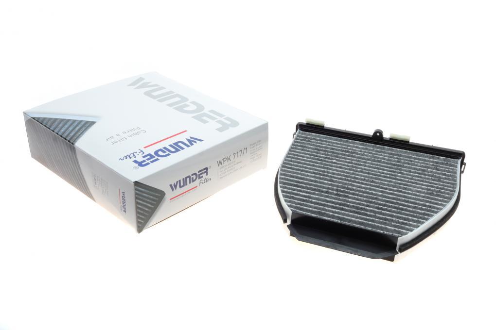 Фільтр салону MB GLK-class (X204) 08- (вугільний) WUNDER FILTER WPK717/1 UA61, фото 1