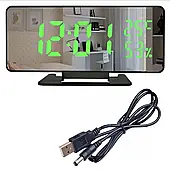 Настільний годинник VST із дзеркальним дисплеєм, термометром і будильником (ART-886Y-1)