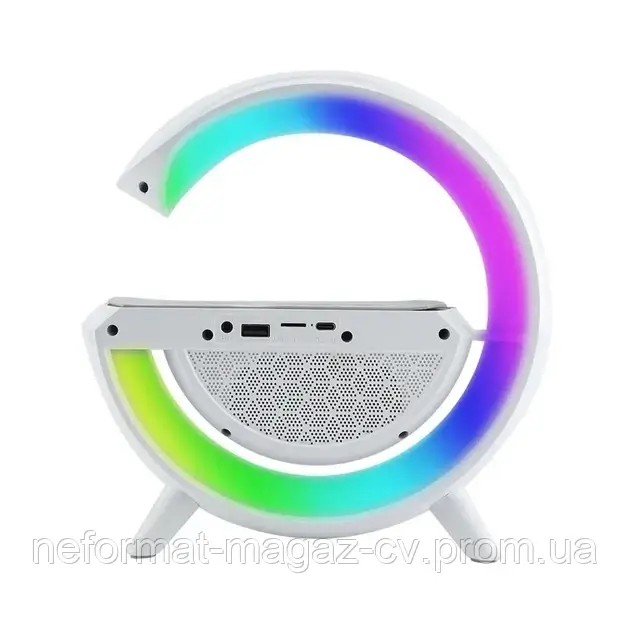 RGB Светильник, с беспроводной зарядкой и Bluetooth колонкой LED WIRELESS CHARGING SPEAKER - фото 2 - id-p1852952200